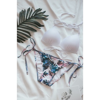☀Chi's shop~☀ 獨家訂製款 👙度假風👙比基尼泳衣 無鋼圈可加不滑動胸墊 可泡溫泉游泳