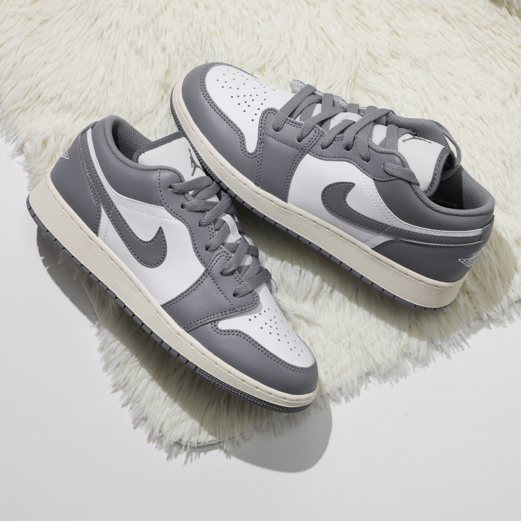 Air Jordan 1 Low Vintage Grey灰 AJ1 女鞋 大童 1代【ACS】 553560-053