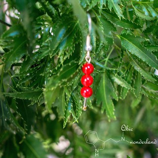 【Qbic妖樂園】糖葫蘆天然紅珊瑚石手工設計款耳環