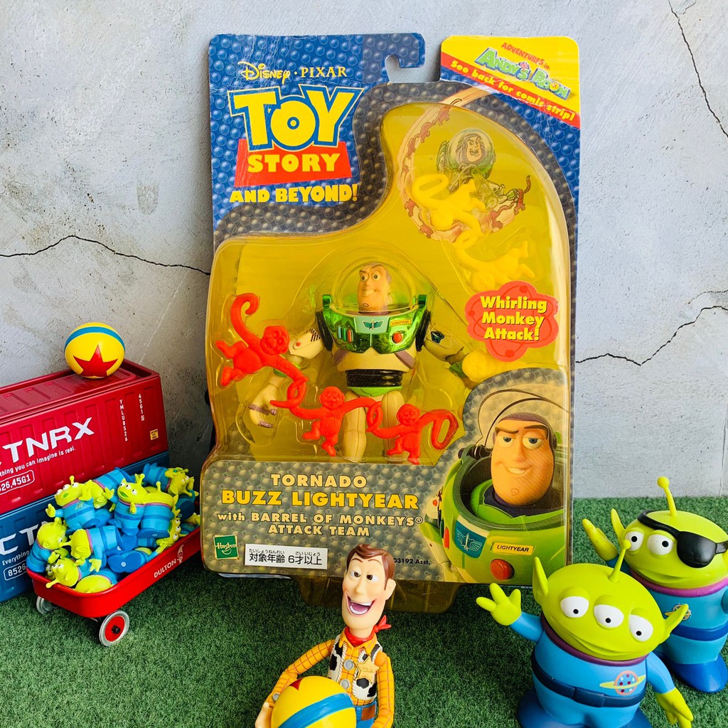 [消毒再出貨]絕版 稀有 迪士尼 玩具總動員 巴斯 巴斯光年 猴子 旋轉巴斯 玩具 吊卡 公仔 收藏