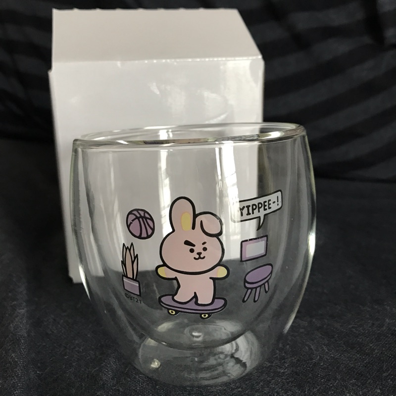 新光三越BT21雙層玻璃杯（cooky現貨）