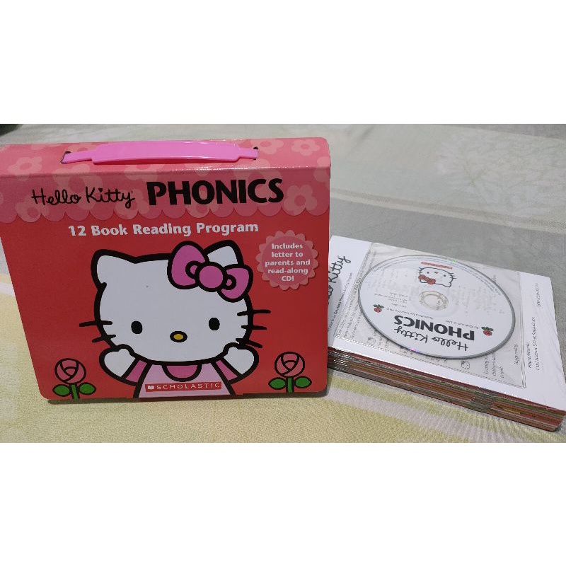 Hello Kitty phonics 12本1CD 自然發音讀本