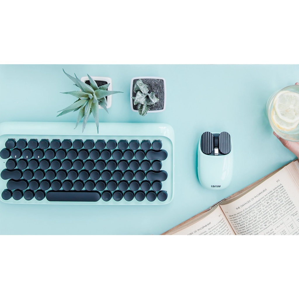 LOFREE 藍芽 文青風 青軸機械鍵盤 有背光 附替換鍵帽