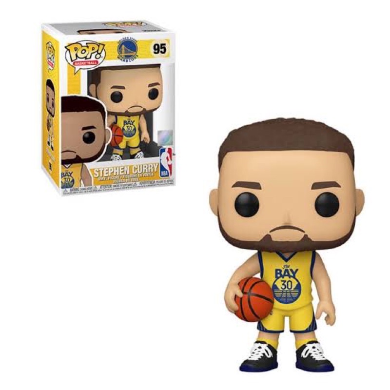 可分期 現貨Funko pop NBA Curry 金州勇士隊 主場球衣 黃色球衣 #95