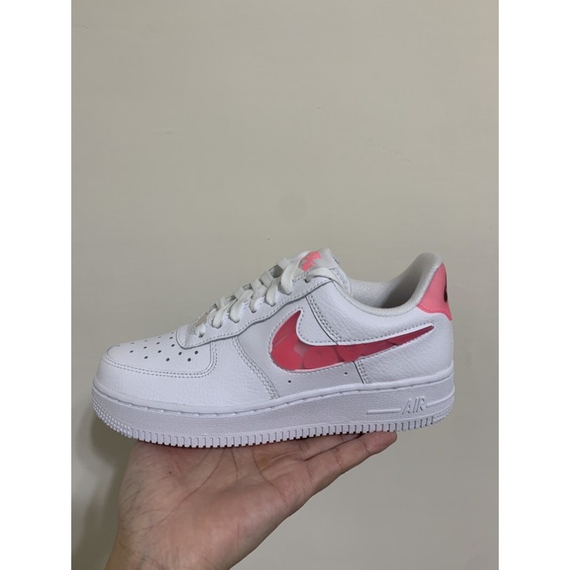  NIKE W AIR FORCE 1 '07 SE 粉 白 情人節 女鞋 CV8482-100