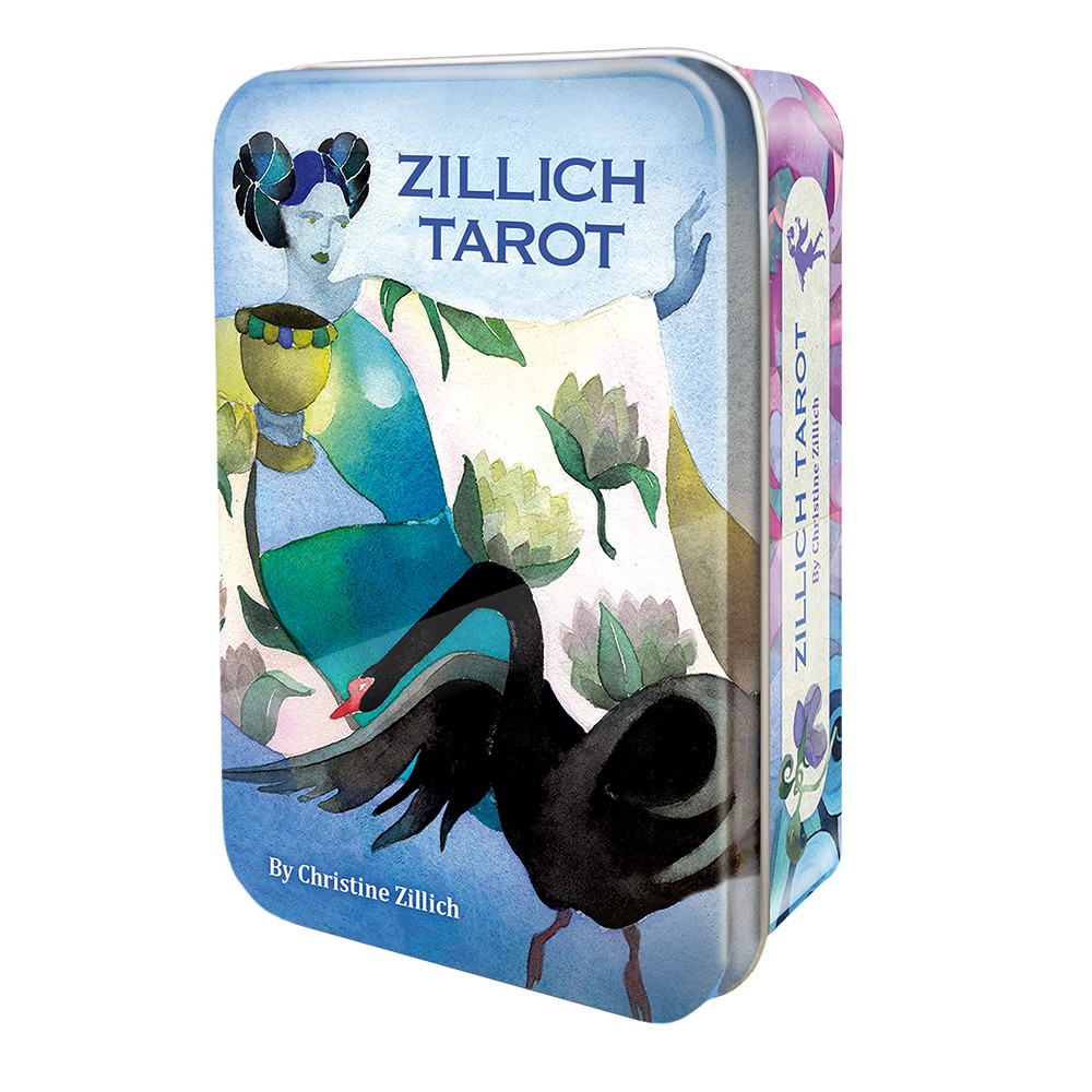 【預馨緣塔羅鋪】現貨正版綺麗希水彩塔羅牌Zillich Tarot(全新78張)（鐵盒版）
