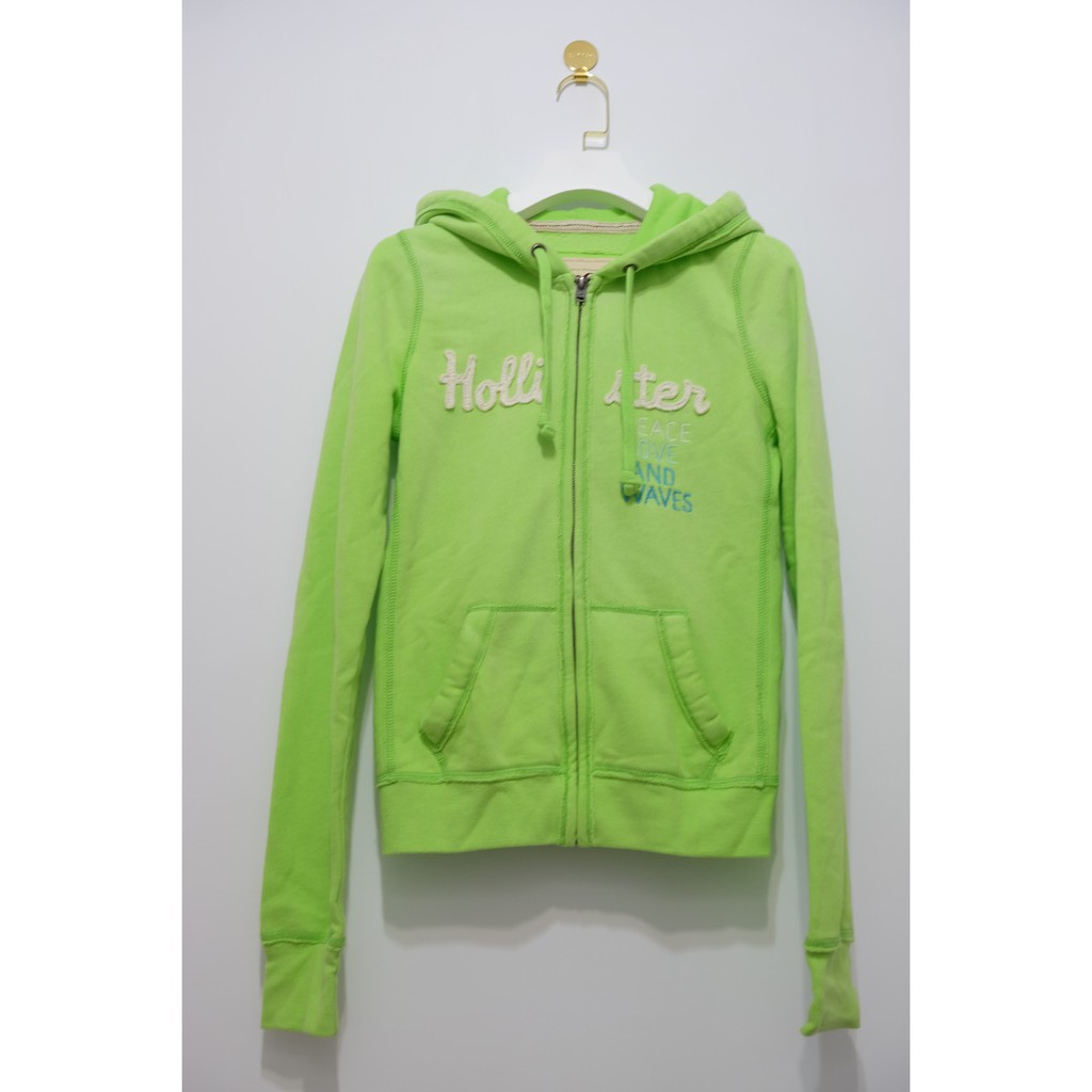 logo full zip hoodie hollister