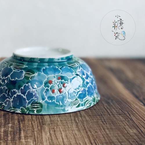 小糖瓷｜日本製 🈴️ [有田燒] 輕量浮雕手繪康乃馨小鉢/湯碗/沙拉鉢
