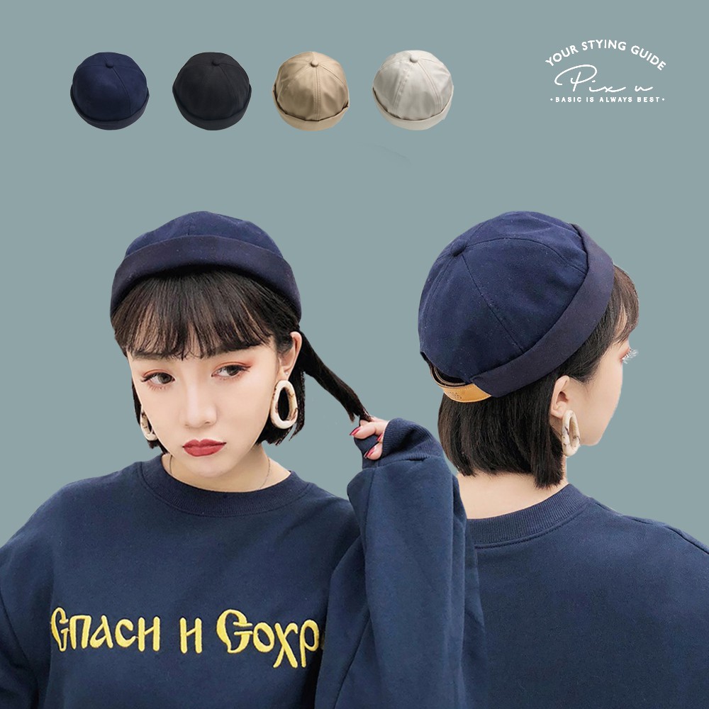 1986水兵帽水兵帽瓜皮帽短毛帽地主帽流氓帽 蝦皮購物