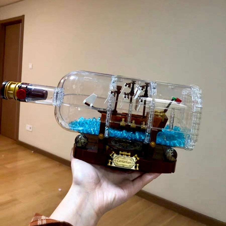 現貨 倉鼠積木 Sy1036 王牌雙象瓶中船6006瓶中船拼裝積木益智玩具加勒比海盜電影系列樂高同款 蝦皮購物