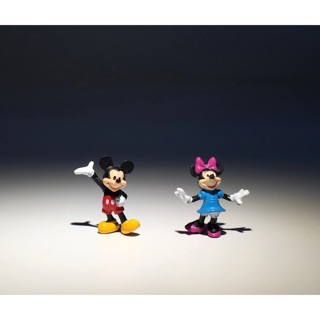 迪士尼 米奇老鼠 米妮 經典卡通 擺件模型 小號