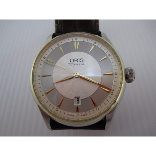 ORIS 73375914351LS Artelier Date藝術家大三針機械錶*只要14000元*(LF106)