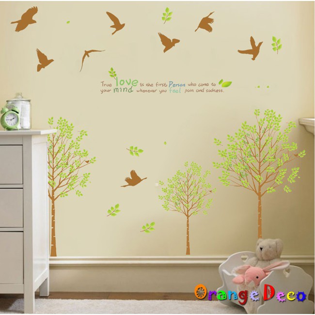 【橘果設計】樹林 壁貼 牆貼 壁紙 DIY組合裝飾佈置