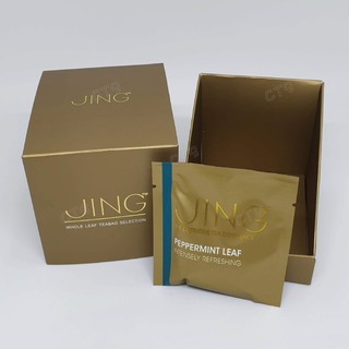 JING TEA "薄荷葉茶-茶包" Peppermint Leaf 英國花茶 無咖啡因 茶包 禮盒(可混搭口味)
