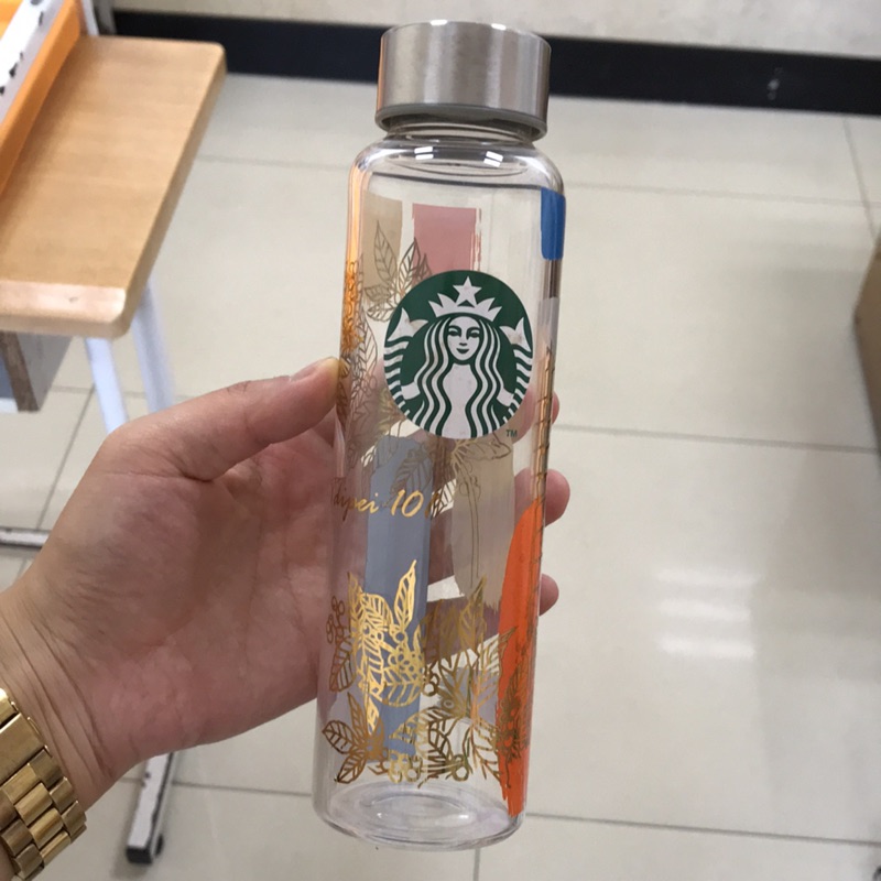 Starbucks 星巴克 玻璃隨身水瓶 水壺 101限定款