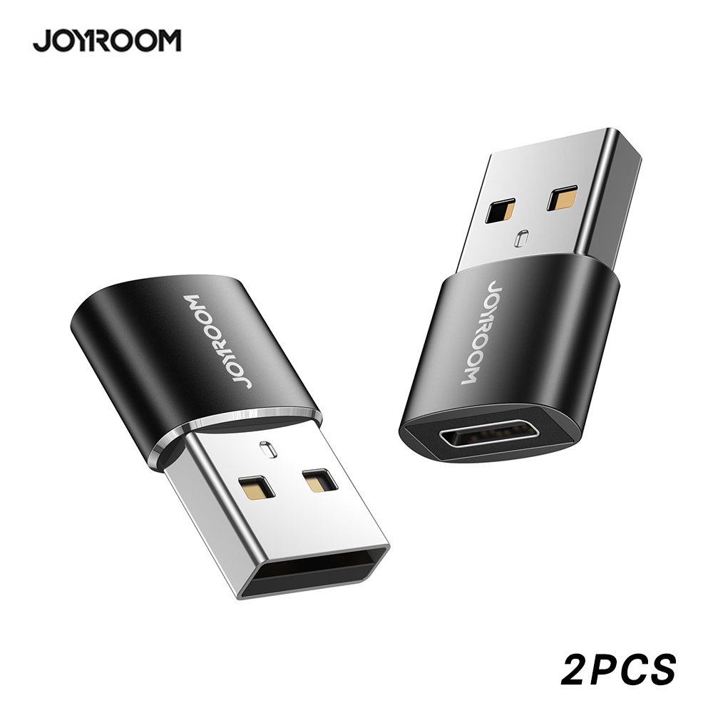 JOYROOM S-H152 鋁合金外殼 USB-A公 轉 Type-C 母轉接頭(2入)