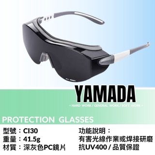 【台製現貨】CI30 遮光眼鏡 ACEST 護目鏡 耐括 高效防霧 可併用眼鏡 抗UV400 山田安全防護 開立發票