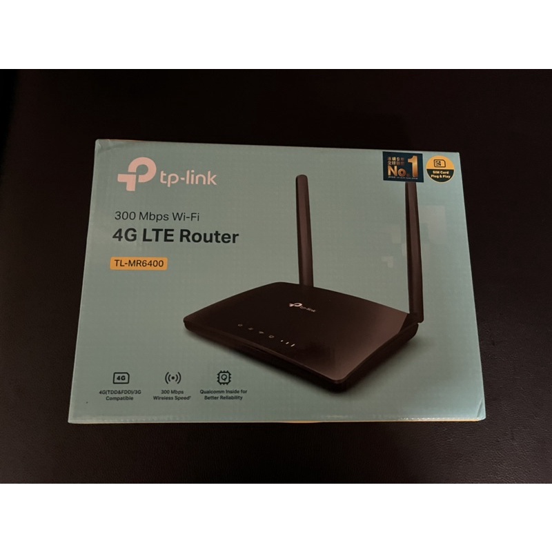 TP-Link TL-MR6400 300Mbps 4G LTE SIM卡無線網絡家用wifi路由器（分享器）