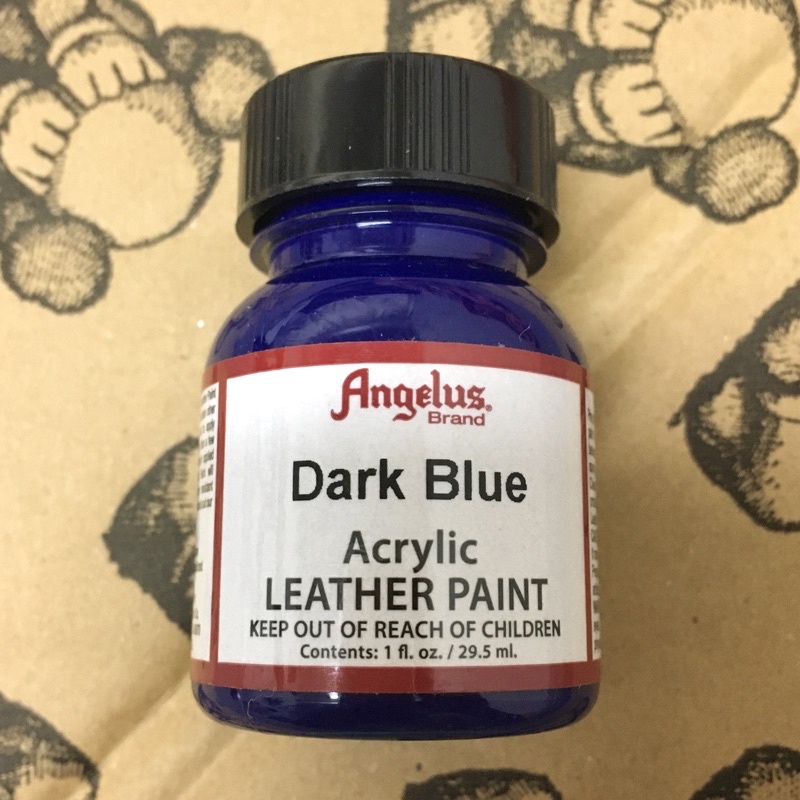 Angelus [ Dark Blue 深藍 ] 1oz. 原裝 顏料 29.5ml 改色 補色 補漆 中底 客製 塗料