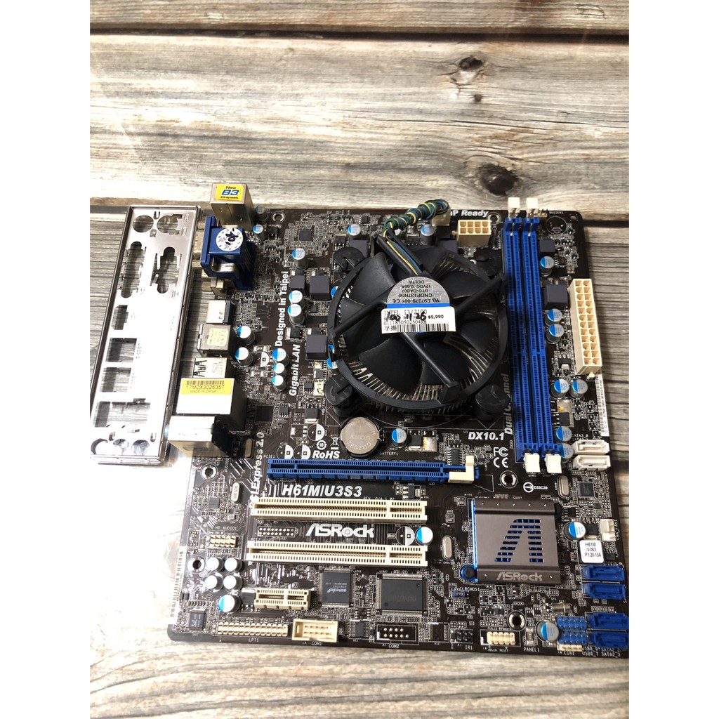 【CPU處理器 + MB主機板 二手良品】Intel i3-2100 + Asrock H61M/U3S3