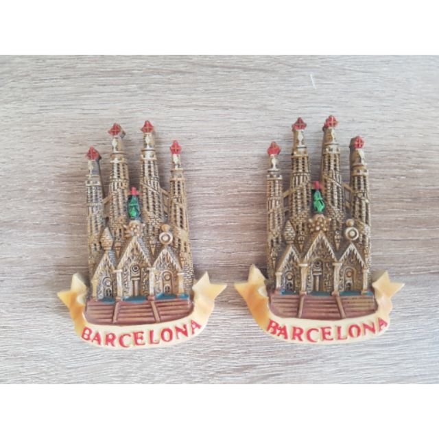 現貨 旅遊紀念品  環遊世界♡立體旅遊磁鐵♡ 西班牙巴塞隆納