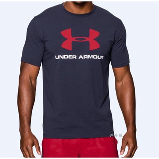 【UNDER ARMOUR】男 HG 能量棉大LOGO短袖T恤