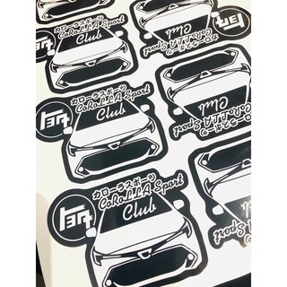 豐田 Corolla sport AURIS 貼紙 汽車 擋風玻璃貼紙 防水貼紙 車貼