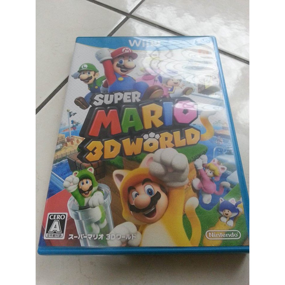 『實體光碟』 WIIU 瑪利歐 3D 世界 Super Mario 3D World 日文版
