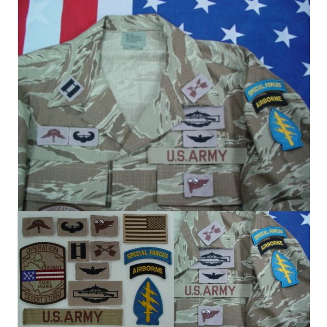 #659軍事迷生存遊戲裝備陸軍 海軍空軍戰鬥布章 胸章 肩章 徽章 臂章 領章 軍品 名牌 國旗 名條 階級章 軍用臂章
