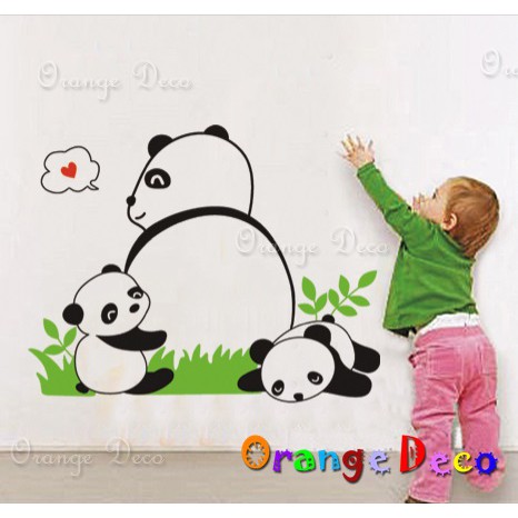 【橘果設計】熊貓 壁貼 牆貼 壁紙 DIY組合裝飾佈置