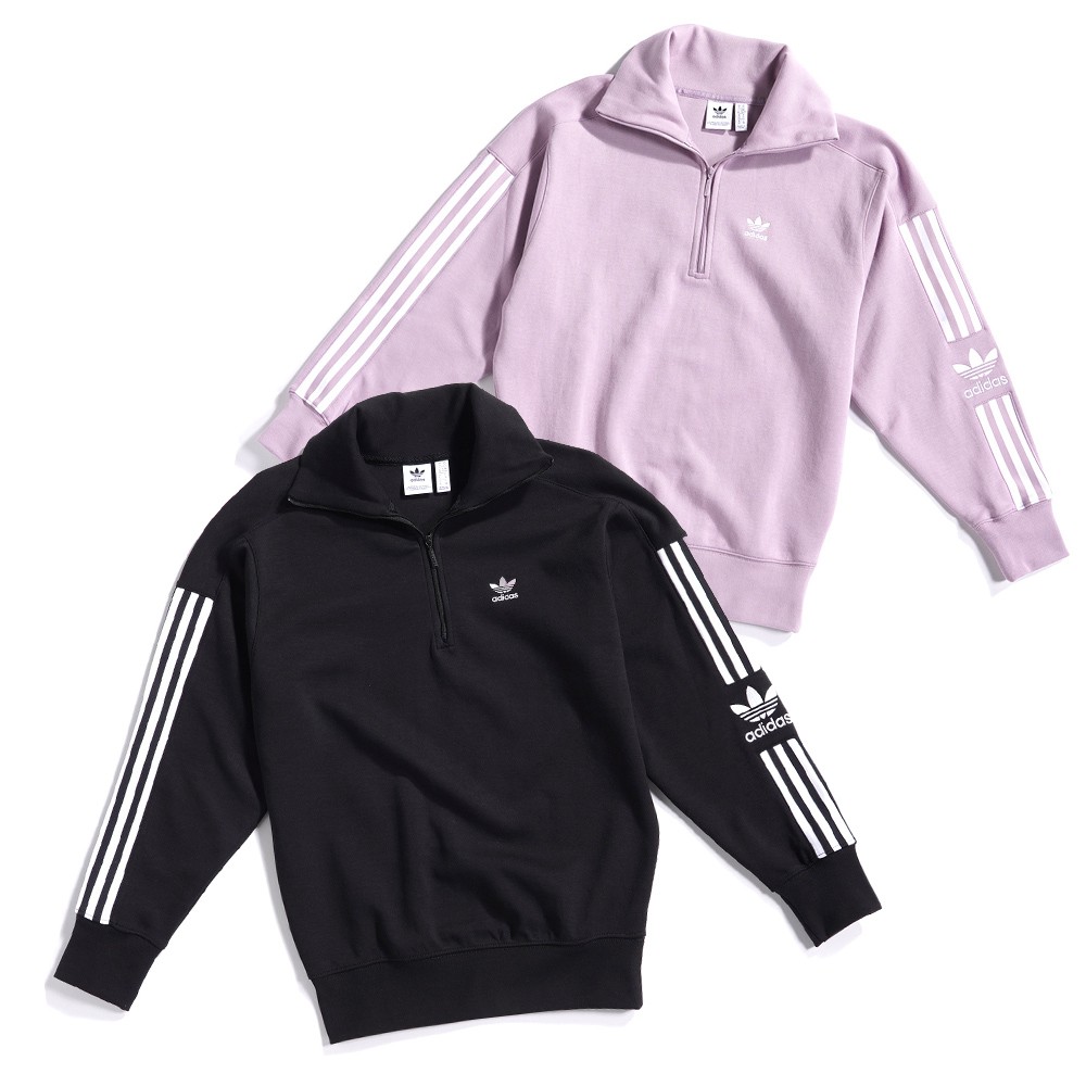 ADIDAS ORIGINALS LOCK UP SWEAT 女款 運動 休閒 立領 長袖上衣ED7526/ED7529