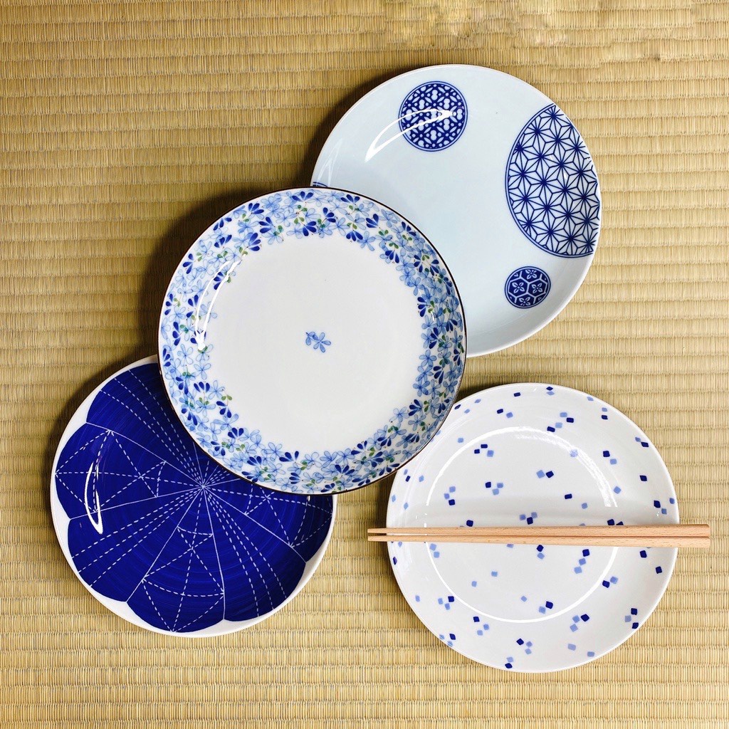 日本製❇️細十草❇️ 輕量瓷器 ⚛️光峰☸️和心☸️MADE IN JAPAN☸️70皿 Φ22cm