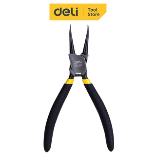 【Deli得力】工具-直內卡簧鉗 7" (EDL0341)｜萬能鉗 固定夾 固定鉗 活動鉗