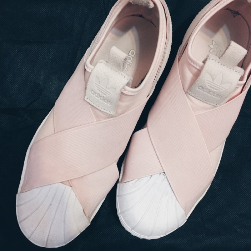 愛迪達Adidas 粉色繃帶鞋