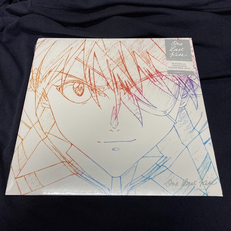 one last kiss hikaru utada 宇多田光 歐版 藍色彩膠 新世紀福音戰士 LP 黑膠 彩膠 eva