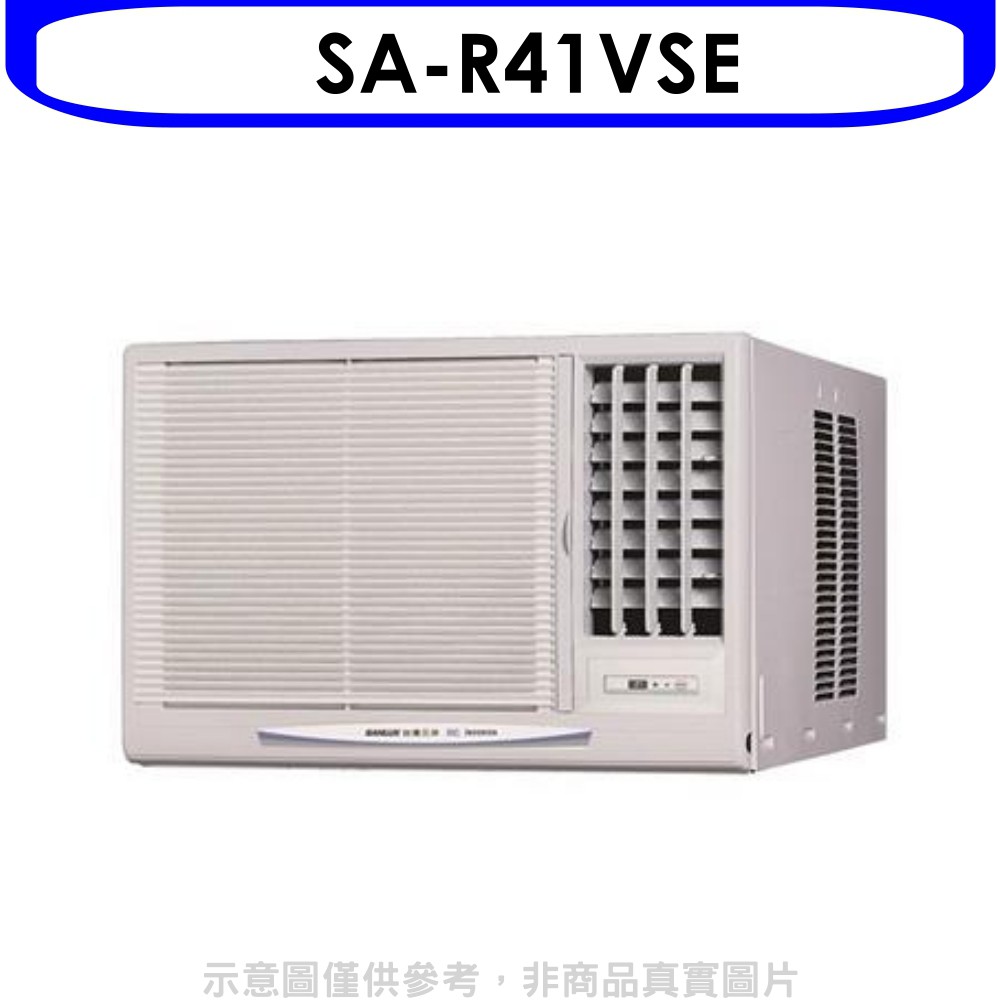 SANLUX台灣三洋變頻右吹窗型冷氣6坪SA-R41VSE標準安裝三年安裝保固 大型配送