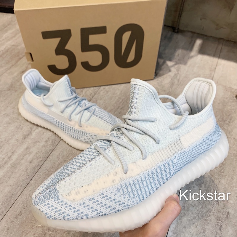 Adidas Yeezy 350 v2 Cloud White FW3043 雲白冰藍| 蝦皮購物