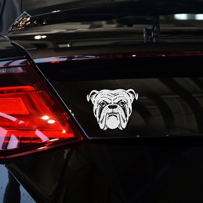 現貨 最速灣岸寵物狗貼紙惡霸犬bully黑灰配色卡通貼車窗裝飾貼紙 蝦皮購物