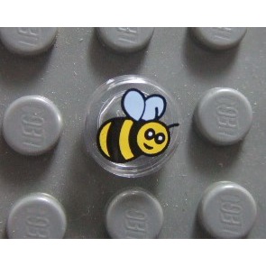 【積木2010】樂高 LEGO 蜜蜂 昆蟲 / 1X1 Tile / 印刷磚片 道具 98138pb186 21326