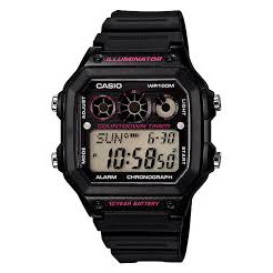 【春麗時間】CASIO 十年電力 復古風 黑粉 AE-1300WH-1A2