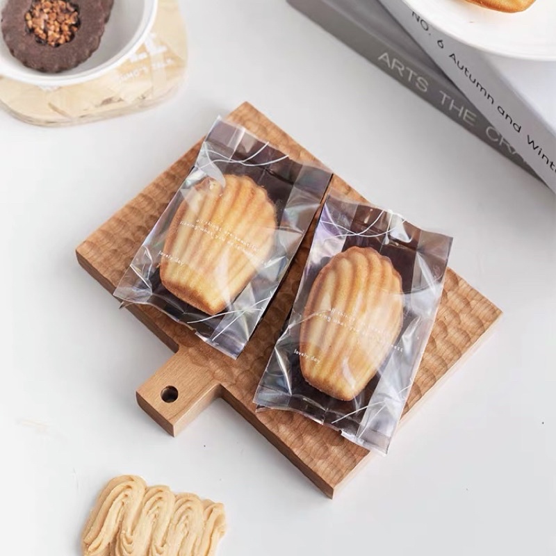 『 Mi 烘培 』英文機封包裝袋 瑪德蓮 牛軋餅 雪花酥袋 費南雪 磅蛋糕 手工奶油餅乾袋 曲奇餅乾自封袋 餅乾袋