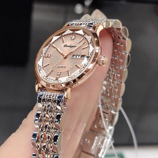 【新品】鋼表 韓風手錶 手錶女 女生手錶 雙日曆 夜光 防水 女士手錶 小眾輕奢 學生手錶 精品手錶