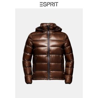 Esprit 輕羽絨外套 連帽外套 輕量 保暖 易收納 咖啡色 紅色 保證正品 公司貨