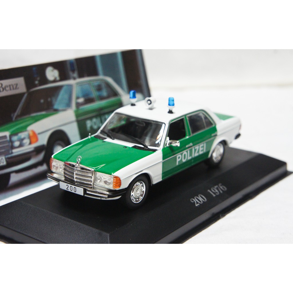 【超值特價】1:43 Altaya Mercedes Benz  200 W123 1976 Police 德國警車