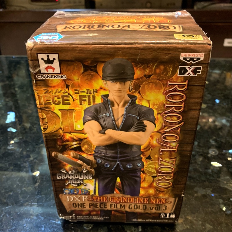 $亂夾一通$ 索隆 ZORO DXF 黃金城 GOLD 金證 正版 海賊王 航海王