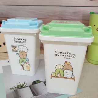 正版📢角落小夥伴垃圾桶 角落生物垃圾筒 桌上型收納 工業風 垃圾收納 車用 全掀蓋 白熊 炸豬排 企鵝 恐龍 收納筒