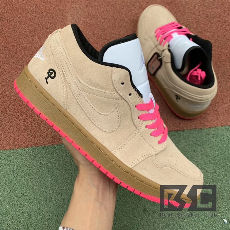 jordan 1 low beige suede