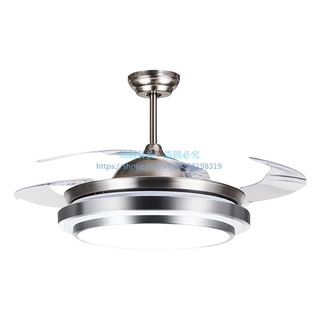 臺灣110v 百搭隱形吊扇燈/客廳家用餐廳書房風扇吊燈【QC】