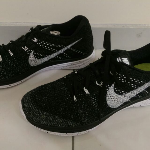 Nike Flyknit Lunar 3 黑 全新