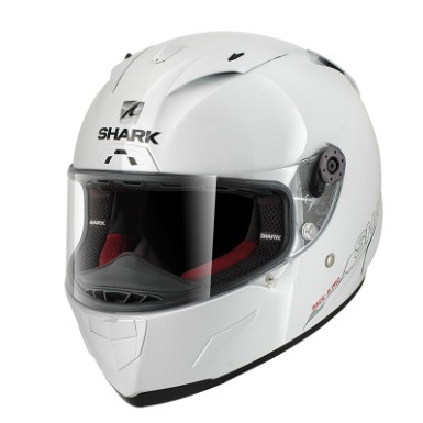 大頭佛の SHARK Race-R Pro 白 全罩安全帽 ~ 素色款